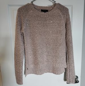 Cozy sweater pink with sequins